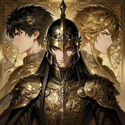 symmetry!!!!!! beautiful anime soldier close portrait, sci - fi, sinister, wearing ornate helmet, ultra detailed, elegant, intricate, anime, dynamic lighting, digital art, digital painting, artstation, wlop, sharp focus, illustration, art by artgerm and greg rutkowski and alphonse mucha, 8 k