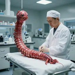 human centipede, medicine, ward, laboratory, 4 k, hyper realistic