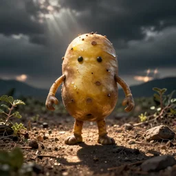 potato with legs