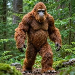 a surprisingly clear photo of Bigfoot
