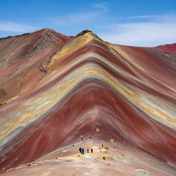 photography of hill called 7 colores