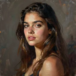 a portrait of Ana de armas painted by Phil noto