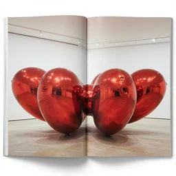 an interior sculpture designed by jeff koons, interior design magazine photography
