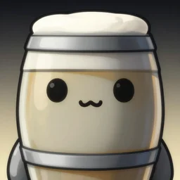 detailed closeup portrait of grey cute barrel of beer with a face, in the style of rob lefield and dan mumford, epic gradient, by atey ghailan, by greg rutkowski, by greg tocchini, by james gilleard, by joe fenton, by kaethe butcher, gradient pink turquiose, black and white color scheme, grunge aesthetic, graffiti tag