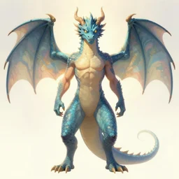 full figure beautiful young fit antrophomorphic male dragon, frontal view, no wings, luminous scene, by greg rutkowski and alphonse mucha, d & d character, gradient yellow to red, in hell, highly detailed portrait, digital painting, artstation, concept art, smooth, sharp focus illustration, artstation hq