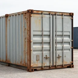 rusty shipping container,