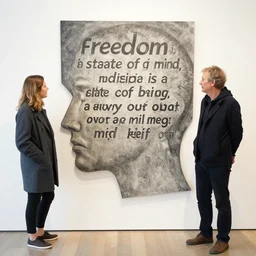 freedom is a state of mind, a mind is a state of being, stay away outa my mind and my being by greg rutkowski and larry elmore