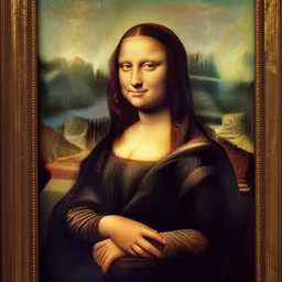 bald monalisa by leonardo da vinci, fully detailed, award winning