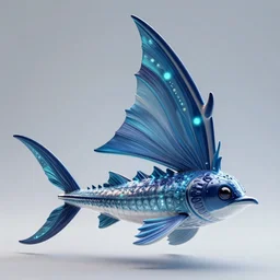 sailfish, stylized layered textures, long flowing fins, bioluminescent orbs, 3 d render, substance painter, glowing eye, smooth, sharp focus, art by h r giger