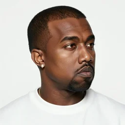 Kanye west with Pearl earring