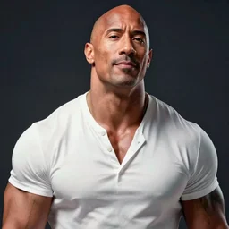 Dwayne Johnson as anime character