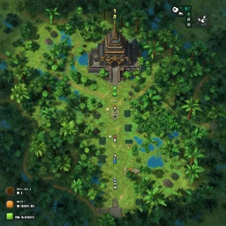 a quake map in a jungle temple, quadaddicted, by simon o'callaghan