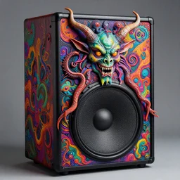 A psychedelic White oak yuan-ti nightmare speaker , vibrant color scheme, highly detailed, in the style of romanticism, cinematic, artstation, Moebius, Greg rutkowski