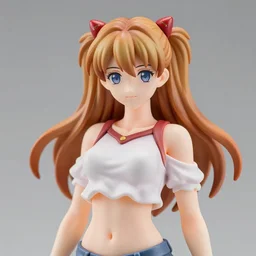figurine of asuka from sao wearing an elegant summer blouse, personification, official store photo, commercial photo, featured on amiami, lovecraftian, 8 k, 8 5 mm, beautiful composition, smooth curves