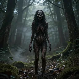 the essence of body horror, soft light, scary