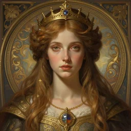 portrait of mercy, deep focus, intricate, elegant, regal, highly detailed, digital painting, artstation, concept art, matte, sharp focus, illustration, d & d, fantasy, hearthstone, art by artgerm and greg rutkowski and alphonse mucha