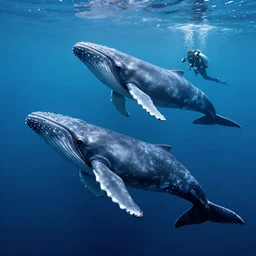 whales, deepsea dive