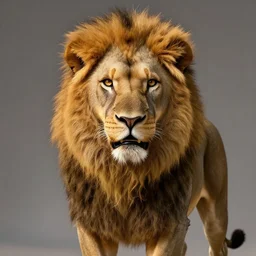 portrait of a business lion, super detailed, hyper realism, sharp focus, stylized, boxart, octane, medium shot