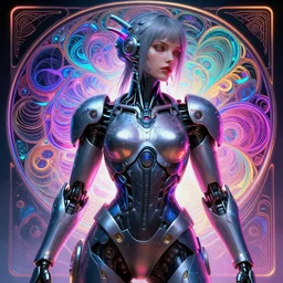 contiousness, cyberpunk gorgeous goddess, neon, alterd carbon, mech suit, fibonacci, sweat drops, insane, intricate, highly detailed, digital painting, artstation, concept art, smooth, sharp focus, illustration, Unreal Engine 5, 8K, art by artgerm and greg rutkowski and alphonse mucha
