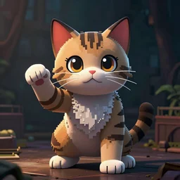 cinematic portrait of a cute cat 8 bits retro trending on artstation, featured on pixiv, cinematic composition, dramatic pose, beautiful lighting, sharp details, hyper - detailed, hd, hdr, 4 k, 8 k, art by basil gogos