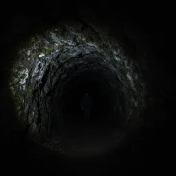 the darkness you can only experience underground 3 5 mm. no lights. no white. pitch black.