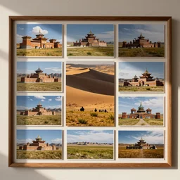 Image-filled evidence board for the Mongolian Hank Hill conspiracy