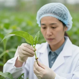 organ farming vegan scientist sustainable close up