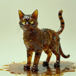 the loud cat, made of oil, film still from the movie directed by denis villeneuve and david cronenberg with art direction by h. r. giger and bernie wrightson