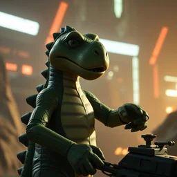 film still of yoshi in the new sci - fi movie, 8 k