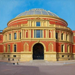 Royal Albert Hall, a painting in portraitpunk style
