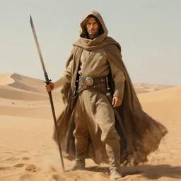 concept art for the film adaptation of chapterhouse dune showing an honored matre prepared to fight