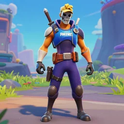fortnite standart skin in the doom, screenshot