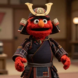samurai jack animatronic puppet by jim henson, movie still, cinematic, 8 k