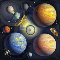cloisonnism low angle view of planets in no mans sky asymmetrical assymetrical assymetrical intricate details masterpiece moebius bekskinski