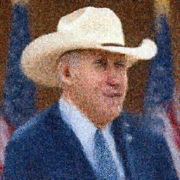 joe Biden in a cowboy hat