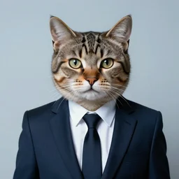 a cat gentleman ~ photorealistic ~ digital art ~ cool ~