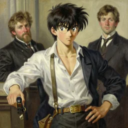 tsuna, highly detailed painting by gaston bussiere, craig mullins, j. c. leyendecker, 8 k