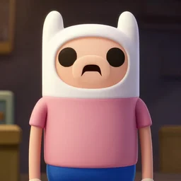 photo realistic image of finn from adventure time!!!!, stunning 3 d render inspired art by istvan sandorfi and greg rutkowski, perfect facial symmetry, complete body, realistic interpretation!!!, highly detailed attributes and atmosphere, dim volumetric cinematic lighting,