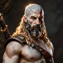 Kratos with Hair from God of War by Mandy Jurgens