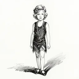 black and white pen and ink drawing of young sharon stone, 2 2 years old by rob rey and jesper ejsing, artstation, above lighting, long shadows, 1 9 2 0 s flapper style