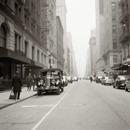 photograph of a new york city street in 1 9 3 2