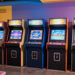 video game arcade, 7 0 s airbrush