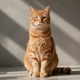 ginger cat, symmetrical balance, rule of thirds