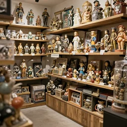 store full of curious collectibles, hyperrealistic high - res, 8 k