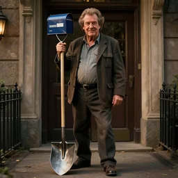 hyperrealistic dslr film still of david spade disguised as a shovel, delivering mail, stunning 8 k octane comprehensive 3 d render, inspired by istvan sandorfi & greg rutkowski & unreal engine, perfect symmetry, dim volumetric cinematic lighting, extremely hyper - detailed, incredibly real lifelike attributes & flesh texture, intricate, masterpiece, artstation, stunning