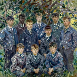 The jackets club by Claude Monet