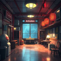 the backrooms, trending on artstation, anime style 4 k