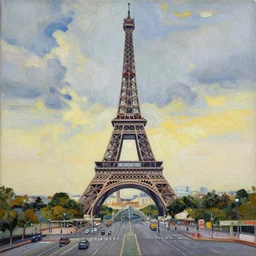 Very detailed painting of Paris made by a schizophrenic artist during a rage induced psychosis attack