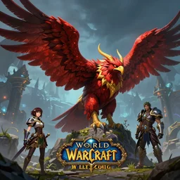 mount epic red hawkstrider screenshot world of warcraft mounts worldboss fantasy comics that looks like it is from borderlands by jesper ejsing, by rhads, makoto shinkai alena aenami artworks in 4 k beeple, thomas kinkade heartstone league of legends dofus overwatch