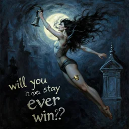 rhiannon rings like a bell through the night and wouldn't you love to love her? takes to the sky like a bird in flight and who will be her lover? all your life you've never seen woman taken by the wind would you stay if she promised you heaven? will you ever win?, inspired by boris vallejo